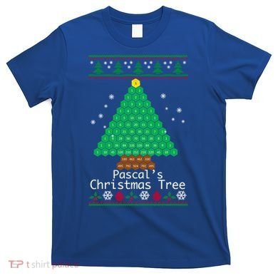 Cool Pascals Christmas Tree Sweater Gift Math T-Shirt