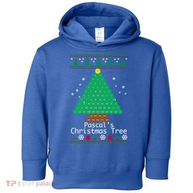 Cool Pascals Christmas Tree Sweater Gift Math Toddler Hoodie