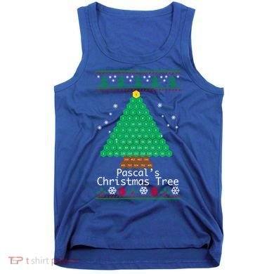 Cool Pascals Christmas Tree Sweater Gift Math Tank Top