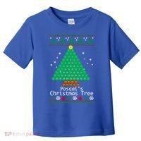 Cool Pascals Christmas Tree Sweater Gift Math Toddler T-Shirt thumb 0