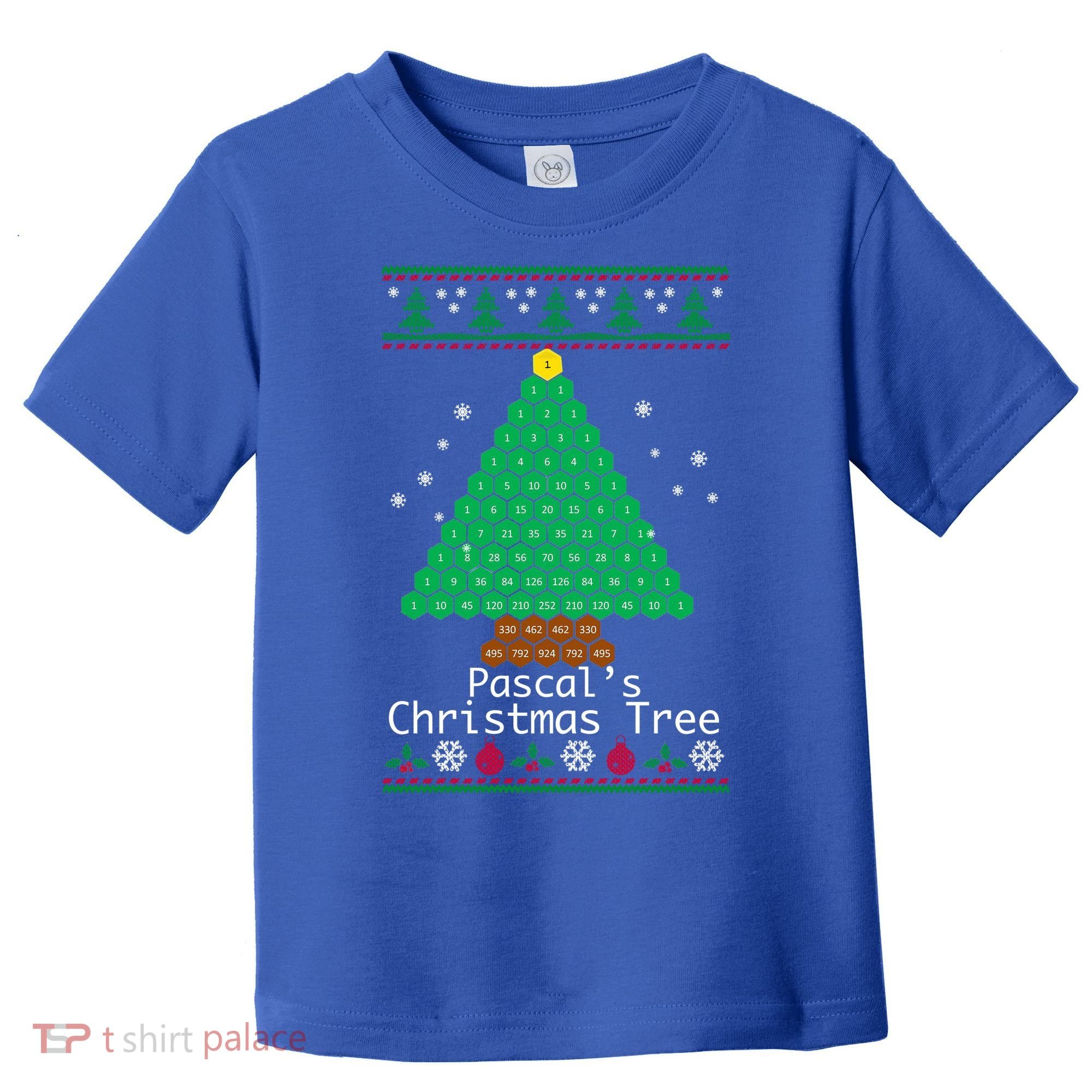 Cool Pascals Christmas Tree Sweater Gift Math Toddler T-Shirt