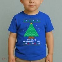 Cool Pascals Christmas Tree Sweater Gift Math Toddler T-Shirt thumb 2