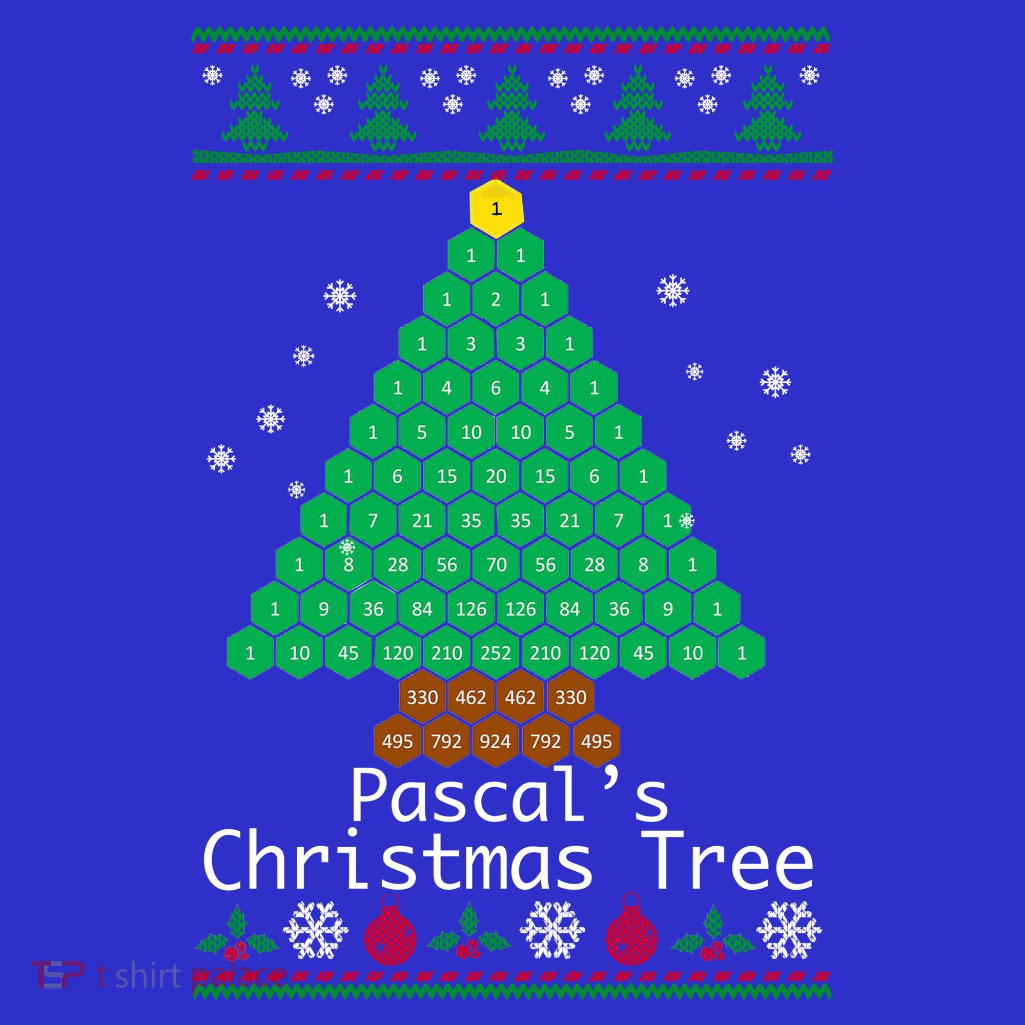 Cool Pascals Christmas Tree Sweater Gift Math Kids Hoodie