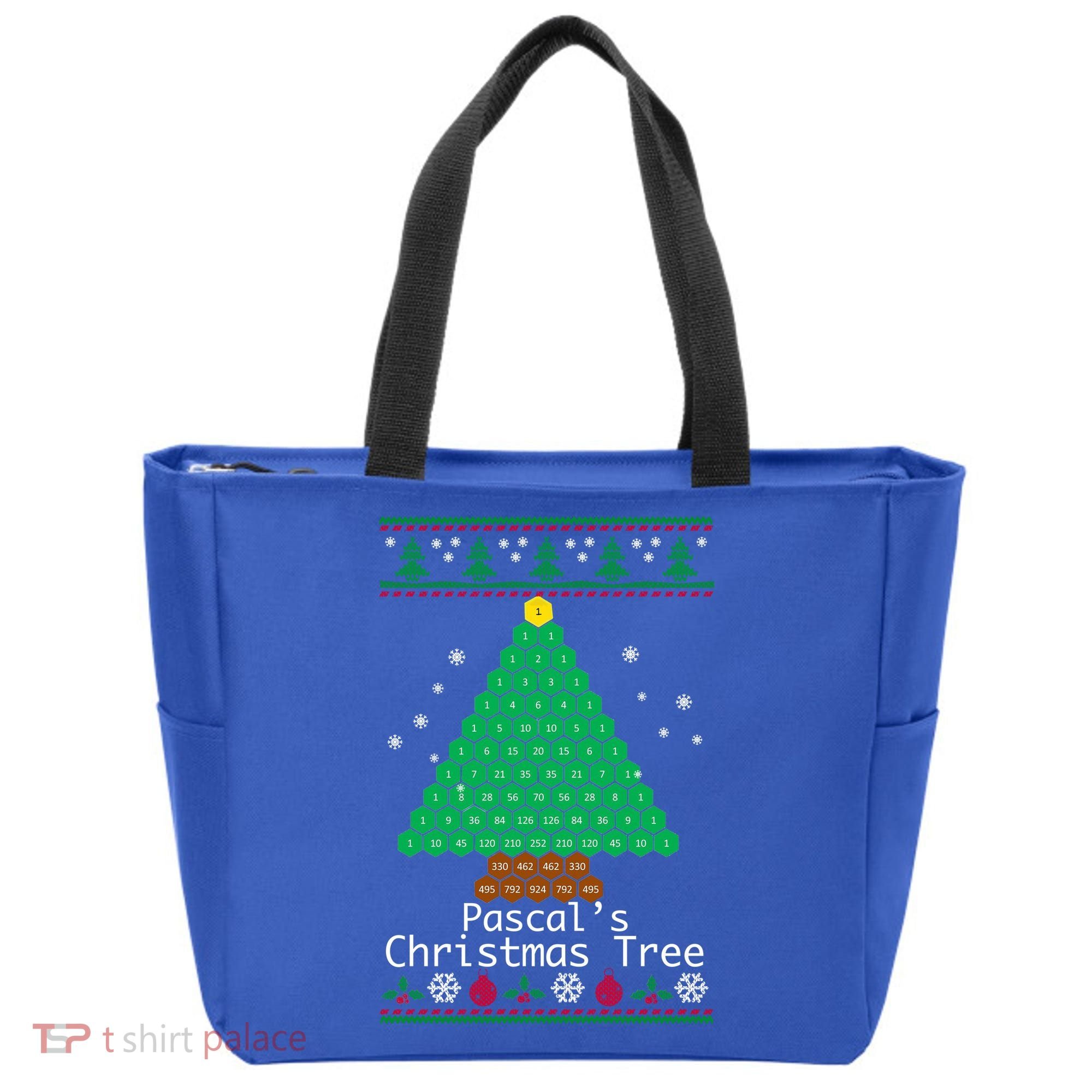 Cool Pascals Christmas Tree Sweater Gift Math Tote Bag