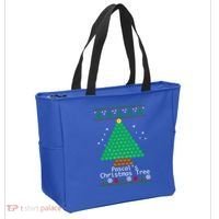 Cool Pascals Christmas Tree Sweater Gift Math Tote Bag thumb 2