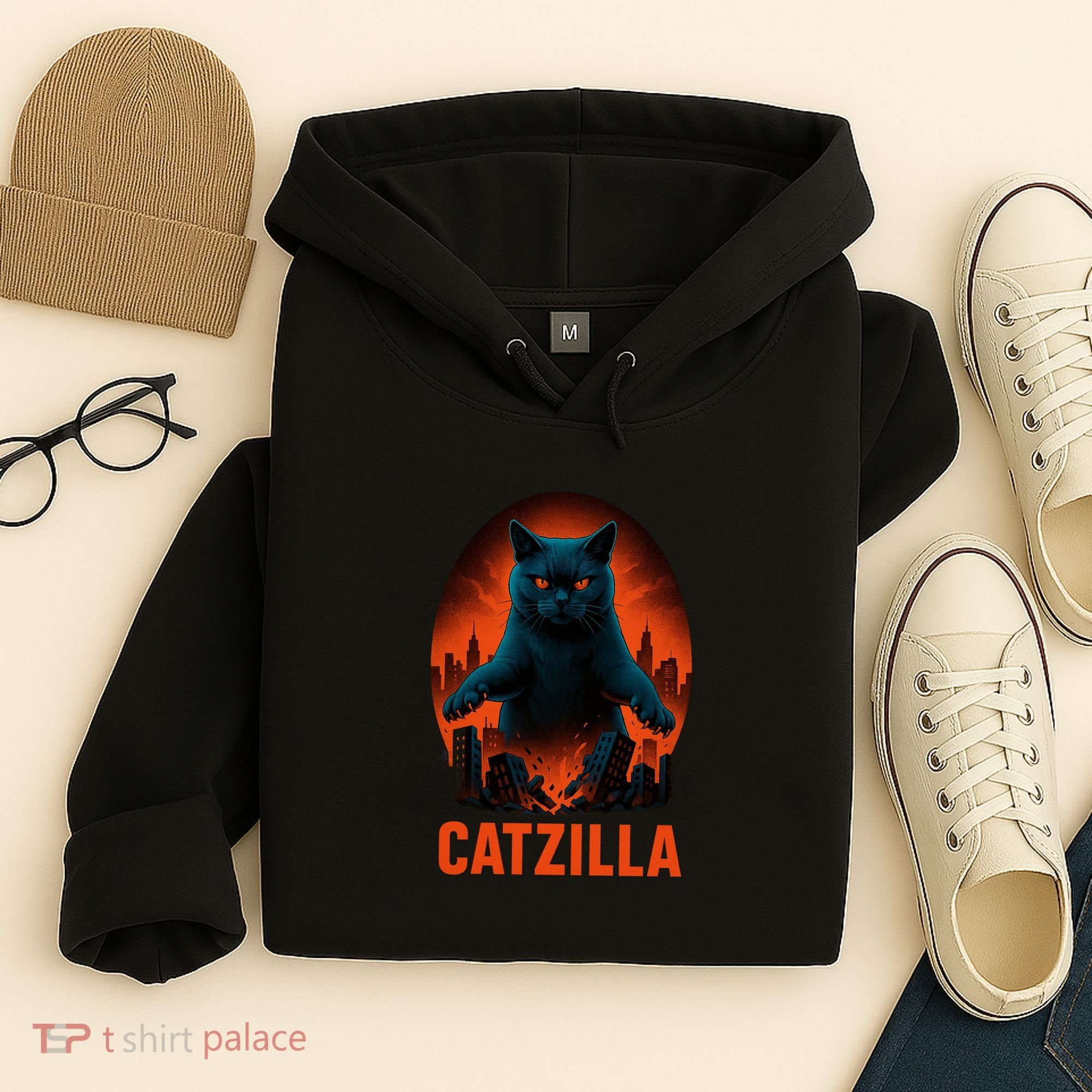 Catzilla Pose Hoodie