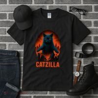 Catzilla Pose Tall T-Shirt thumb 3