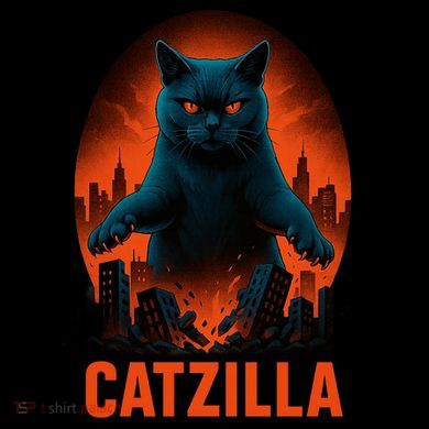Catzilla Pose Tall T-Shirt