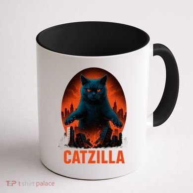 Catzilla Pose Coffee Mug back