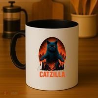 Catzilla Pose Coffee Mug thumb 4