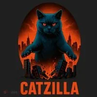 Catzilla Pose Beanie thumb 2