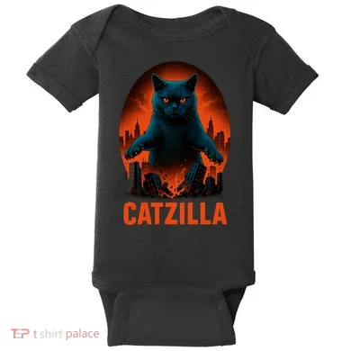 Catzilla Pose Baby Bodysuit
