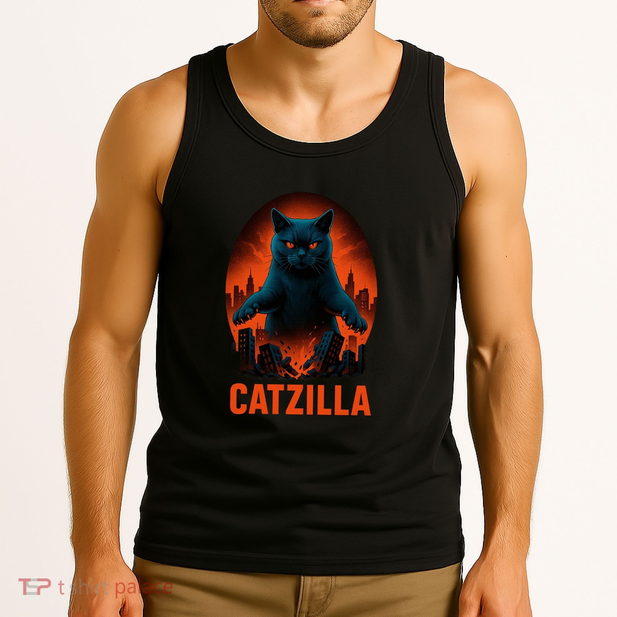 Catzilla Pose Tank Top