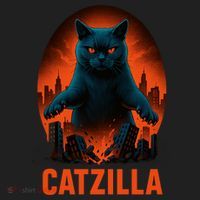 Catzilla Pose Golf Towel thumb 3
