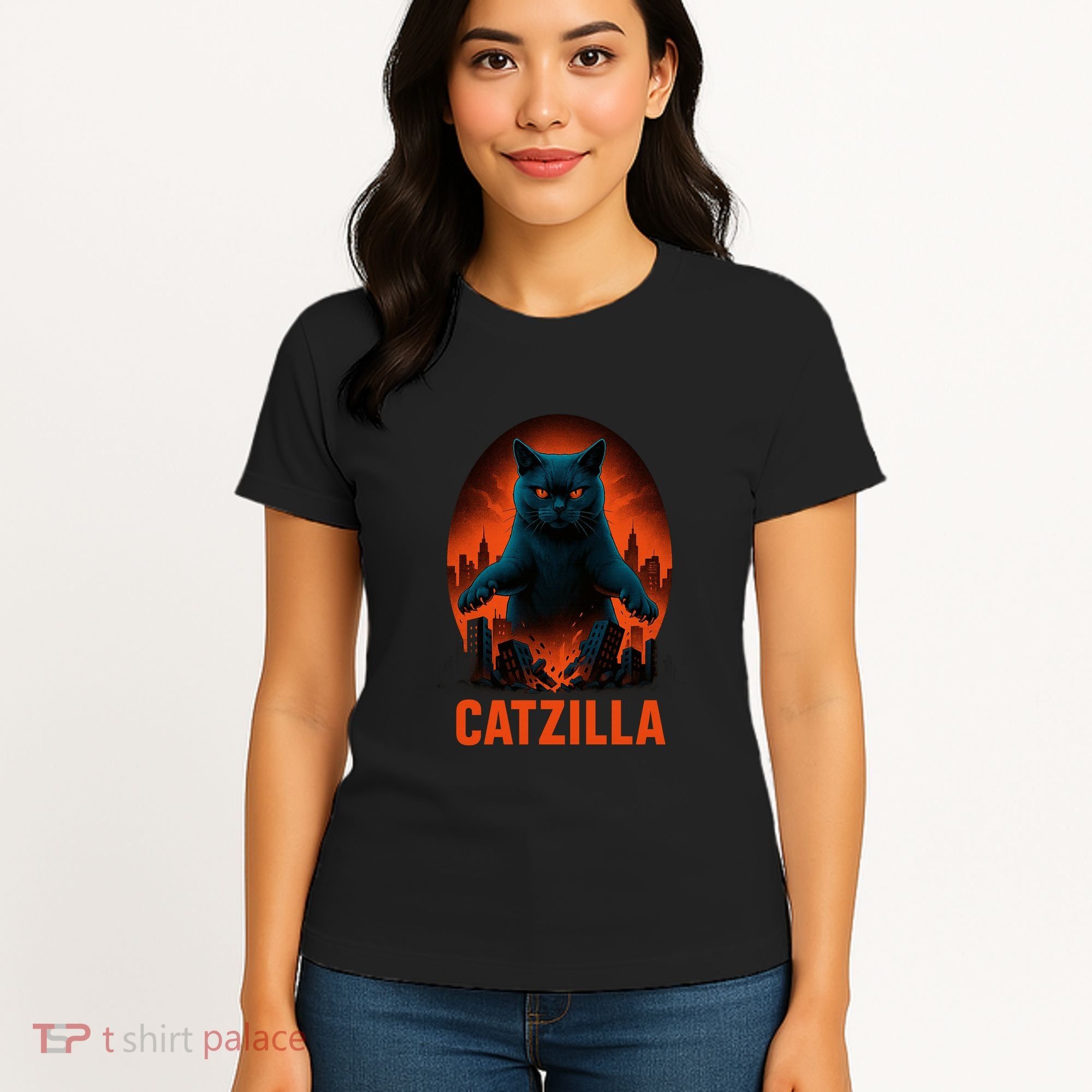 Catzilla Pose Women's T-Shirt