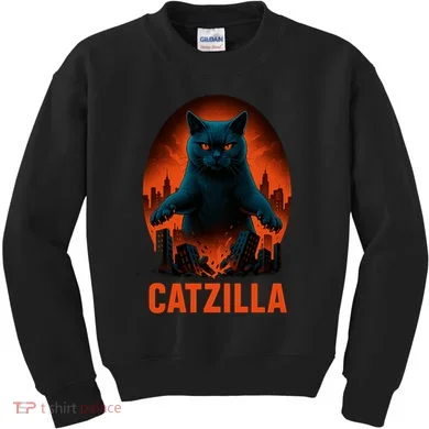 Catzilla Pose Kids Sweatshirt