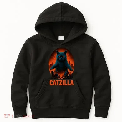 Catzilla Pose Kids Hoodie