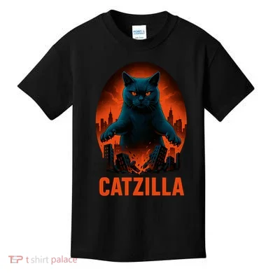 Catzilla Pose Kids T-Shirt