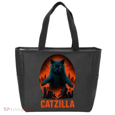 Catzilla Pose Tote Bag