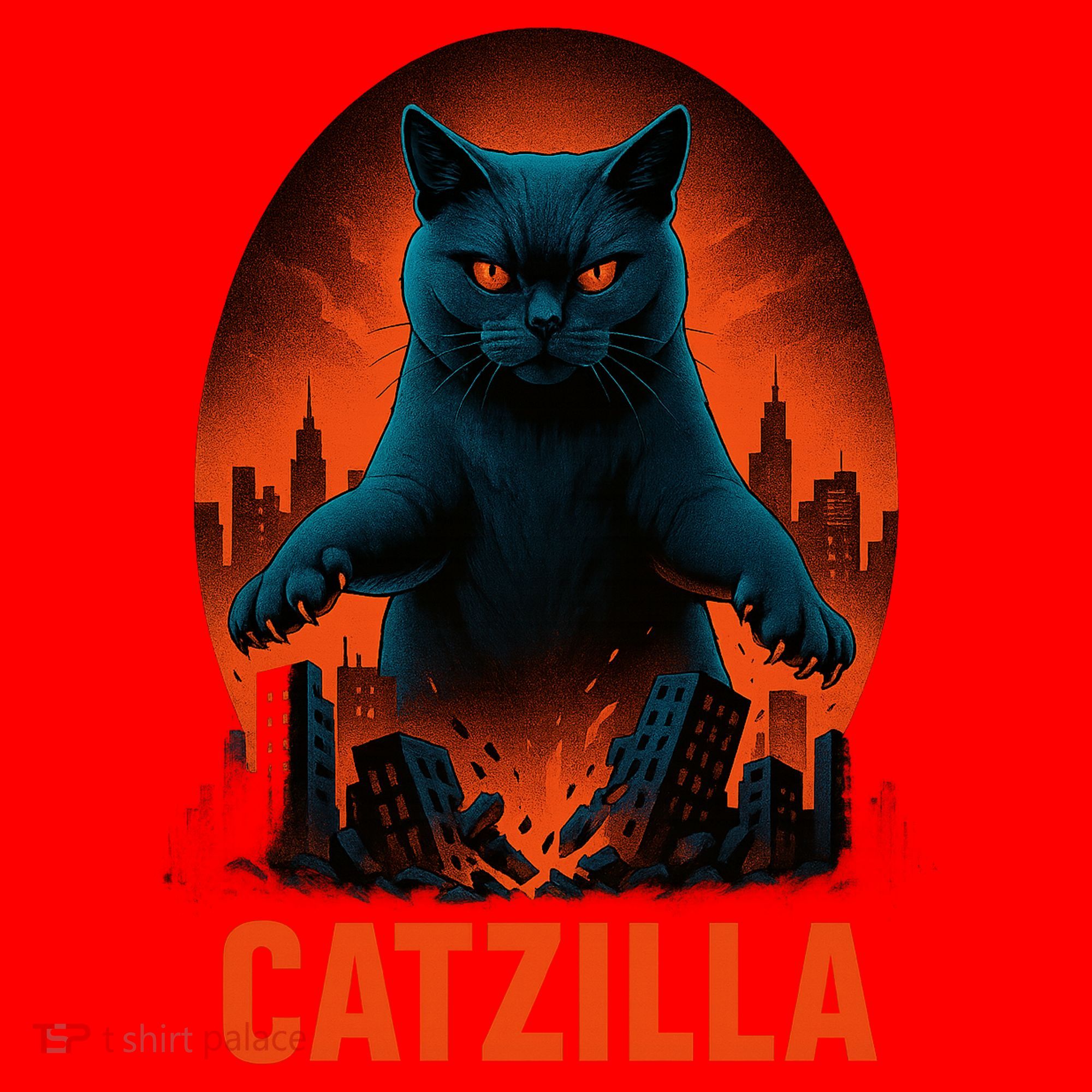Catzilla Pose Santa Hat