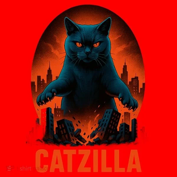 Catzilla Pose Santa Hat