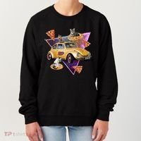 Cat Pizza Car Galaxy Women's Sweatshirt thumb 0