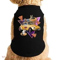 Cat Pizza Car Galaxy Doggie Tank thumb 0