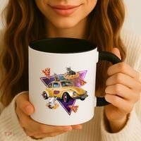 Cat Pizza Car Galaxy Coffee Mug thumb 3