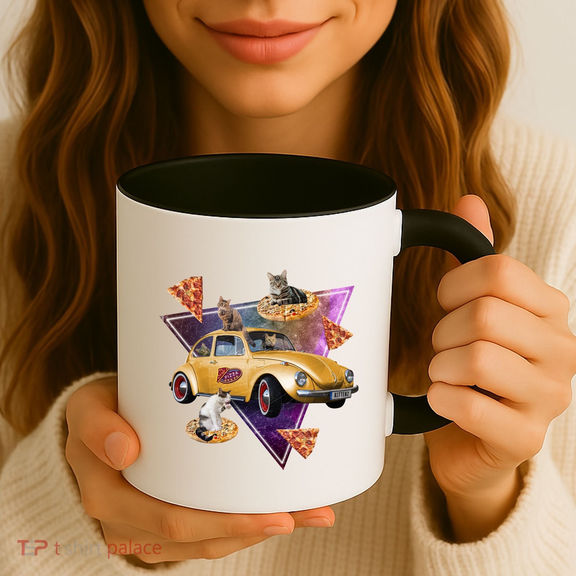 Cat Pizza Car Galaxy Coffee Mug