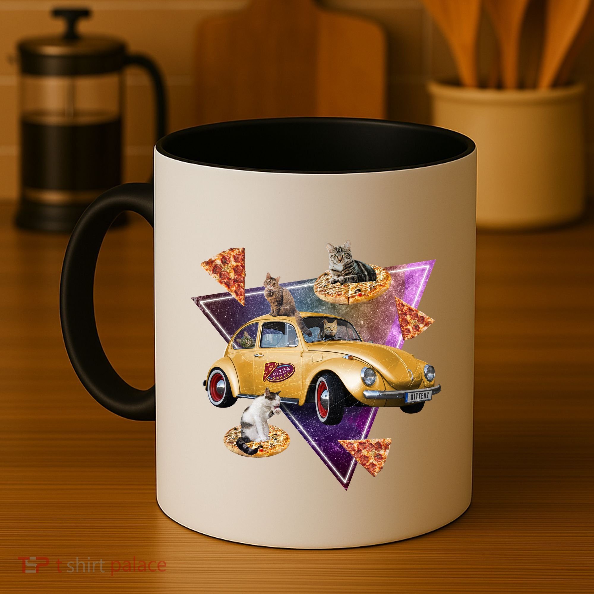 Cat Pizza Car Galaxy Coffee Mug