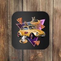 Cat Pizza Car Galaxy Coaster thumb 0