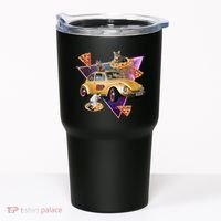 Cat Pizza Car Galaxy Tumbler thumb 0