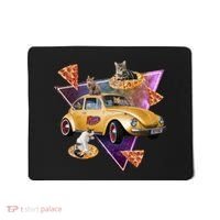 Cat Pizza Car Galaxy Mousepad thumb 0