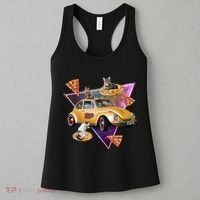 Cat Pizza Car Galaxy Women's Tank Top thumb 3