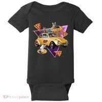 Cat Pizza Car Galaxy Baby Bodysuit thumb 0