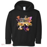 Cat Pizza Car Galaxy Toddler Hoodie thumb 0