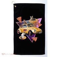 Cat Pizza Car Galaxy Golf Towel thumb 0