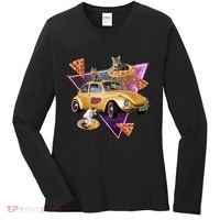 Cat Pizza Car Galaxy Women's Long Sleeve Shirt thumb 0