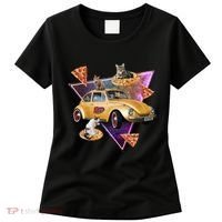 Cat Pizza Car Galaxy Women's T-Shirt thumb 0