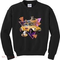 Cat Pizza Car Galaxy Kids Sweatshirt thumb 0