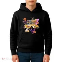Cat Pizza Car Galaxy Kids Hoodie thumb 4