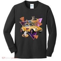Cat Pizza Car Galaxy Kids Long Sleeve Shirt thumb 0