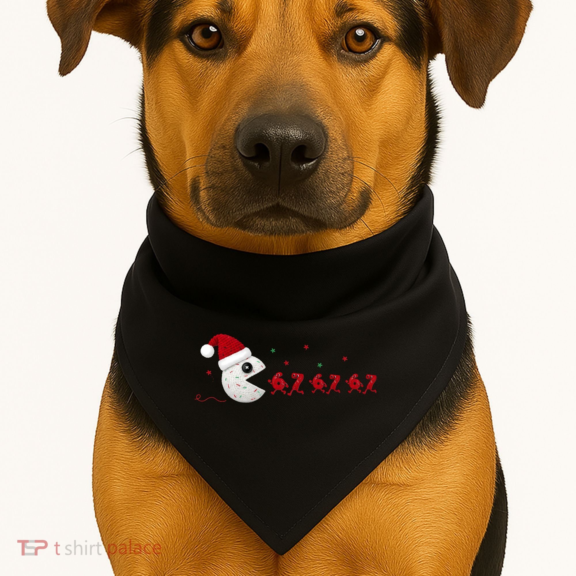 Crochet Pac Christmas 67 Meme USA-Made Doggie Bandana