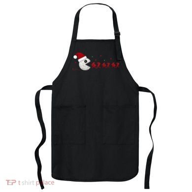 Crochet Pac Christmas 67 Meme Apron