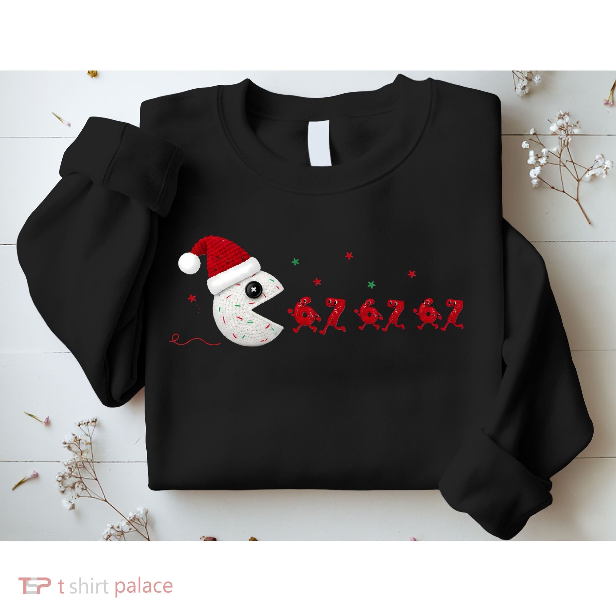 Crochet Pac Christmas 67 Meme Sweatshirt