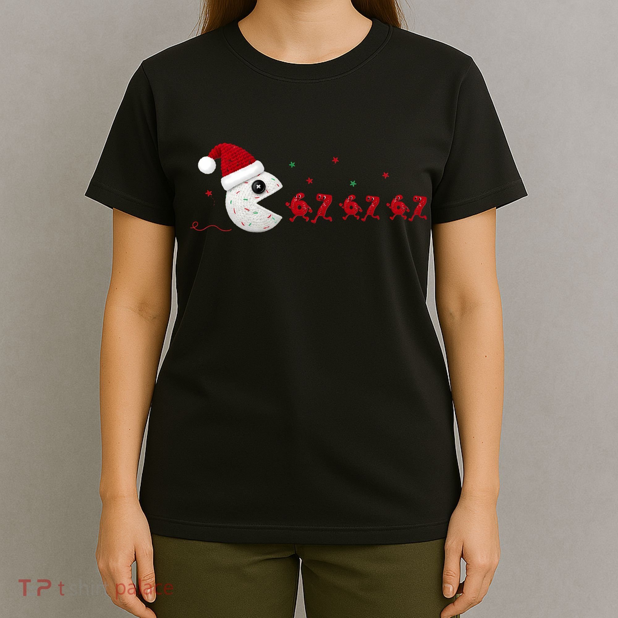 Crochet Pac Christmas 67 Meme T-Shirt