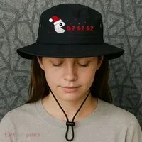 Crochet Pac Christmas 67 Meme Bucket Hat thumb 3