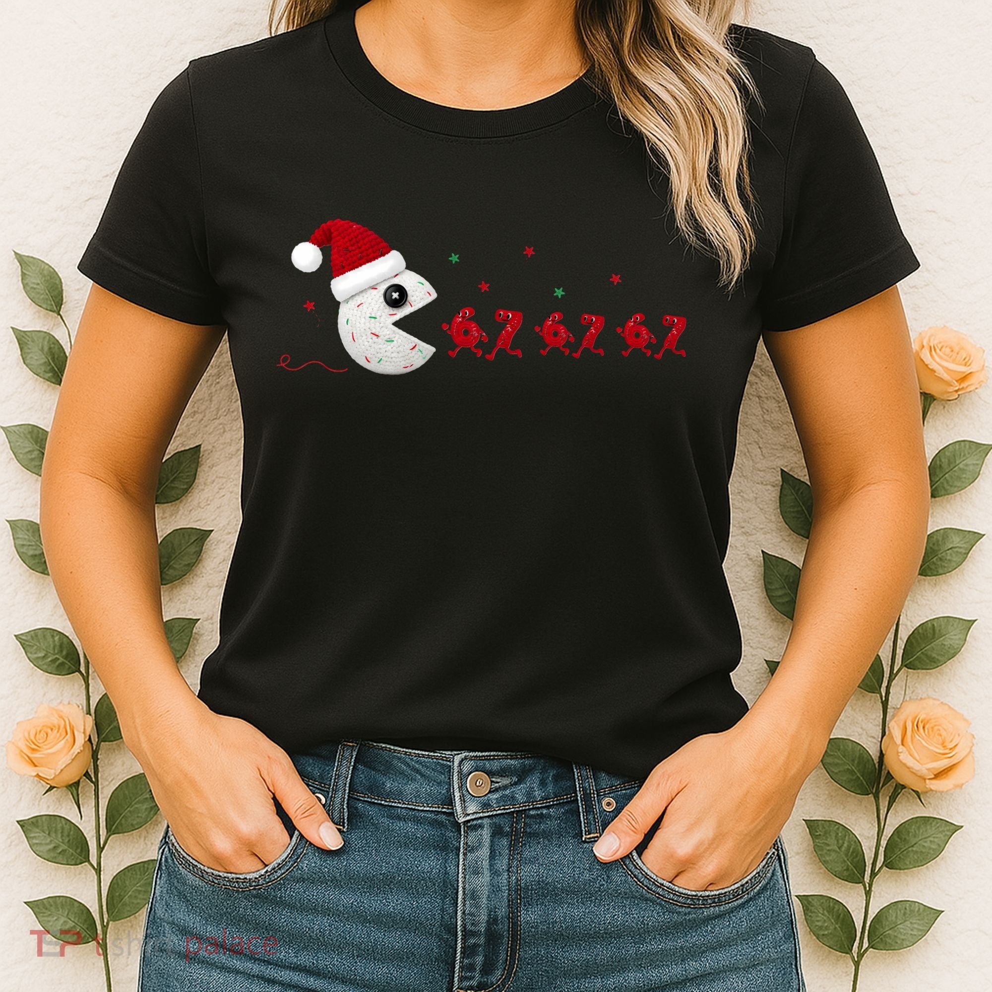 Crochet Pac Christmas 67 Meme Women's T-Shirt