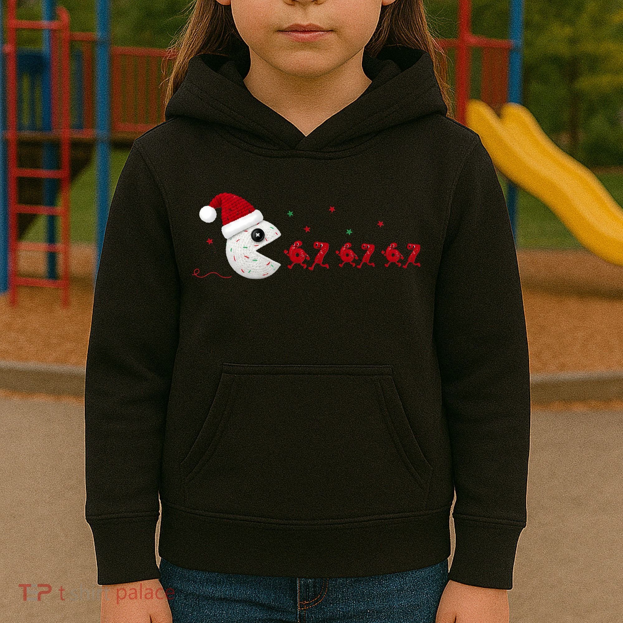 Crochet Pac Christmas 67 Meme Kids Hoodie