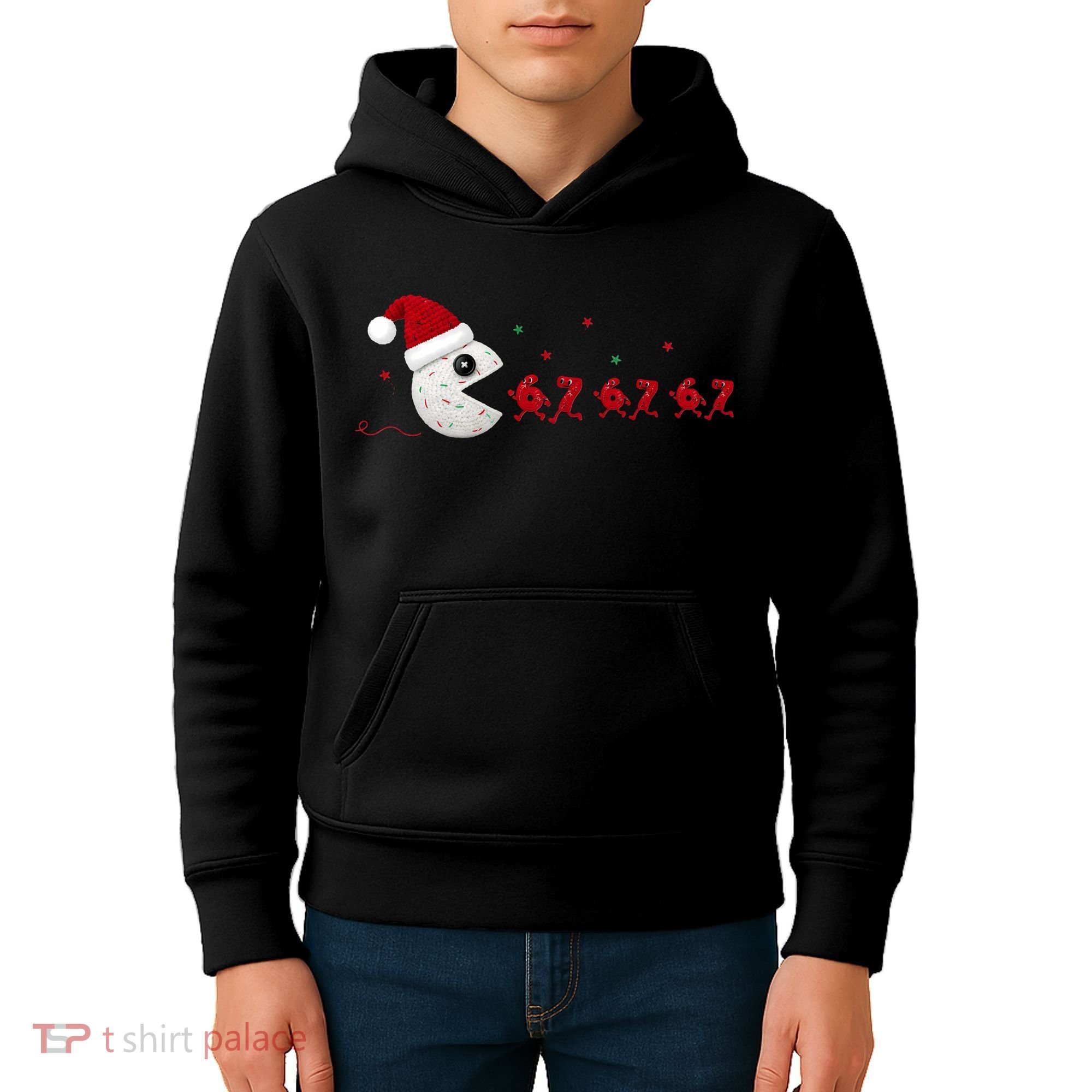 Crochet Pac Christmas 67 Meme Kids Hoodie